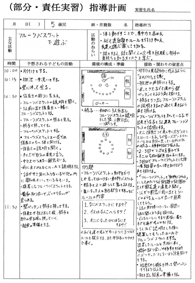 2 歳児 個人 案