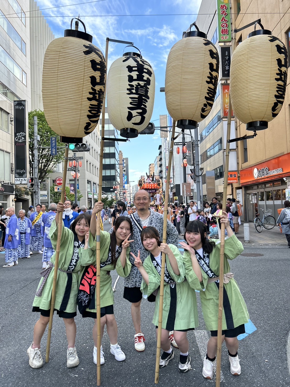 武蔵一宮氷川神社例大祭＆2025中山道まつりに学生と参加しました